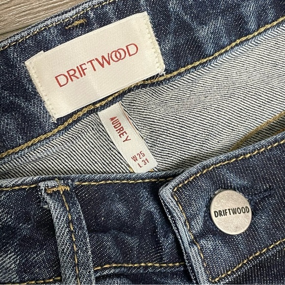 DRIFTWOOD AUDRY STRAIGHT LEG JEANS Medium Wash W 25 L 31 NWT - Picture 7 of 9